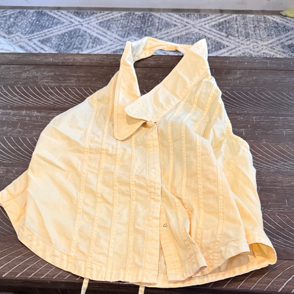 Women's Yellow Sleeveless Top